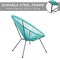 Best Choice Products 3-Piece All-Weather Patio Acapulco Bistro Furniture Set w/ Rope, Glass Top Table